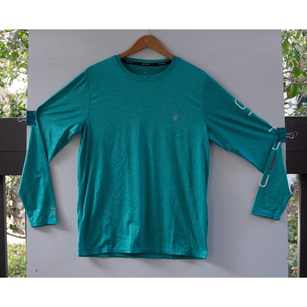 Spyder Men's Swim Rash Guard Sun T-Shirt Green Size‎ S
